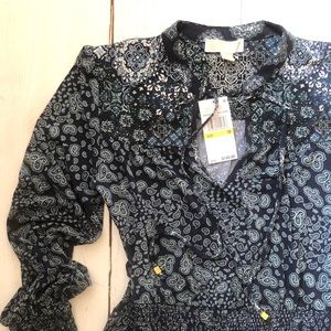 Michael Kors Midi Peasant Dress